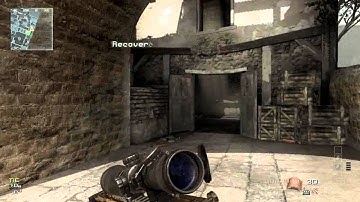 MW3 Barret triple kill spawn trap