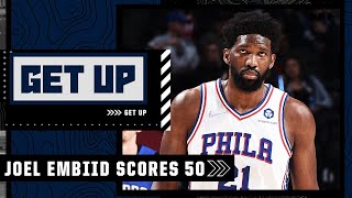JWill reacts to Joel Embiid's 50-point performance vs. the Magic 🍿 | Get Up screenshot 5
