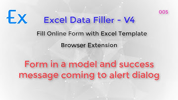 EDF4 - (05) Form is shown in the popup modal and success message is shown in alert dialog