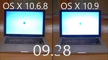 Mac OS Startup Speed 10.6.8 vs 10.9