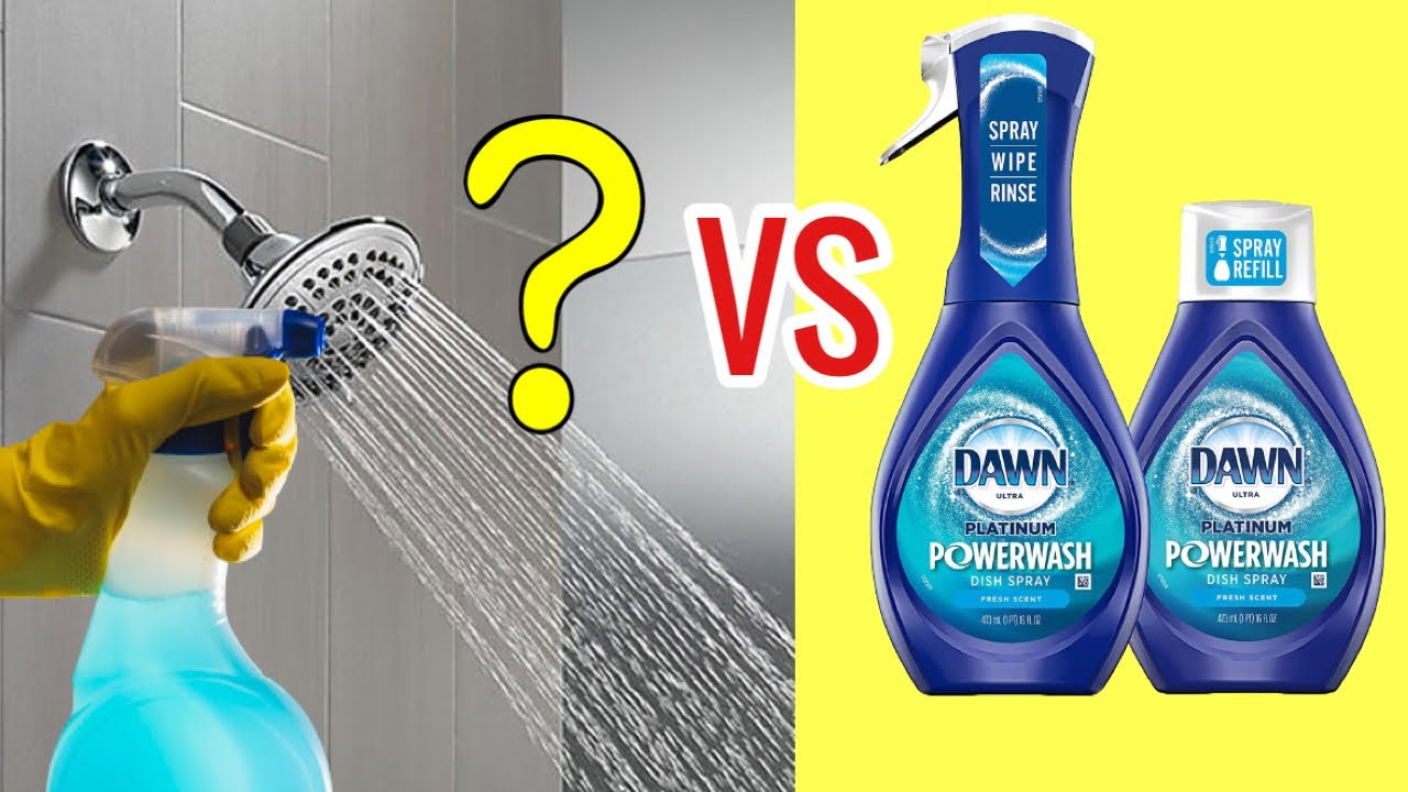 MIRACLE Multipurpose Shower Cleaner VS Dawn Powerwash!! ✨ Andrea