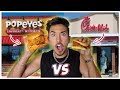 Popeyes VS Chik fil A Chicken Sandwich *Who's is Better?* (TASTE TEST)