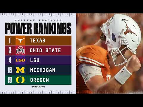 College Football Week 3 Power Rankings: Texas on top, Michigan rises & Oregon faces reality check