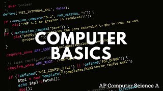 Computer Basics | AP Computer Science A MasterClass Section 1 (Chapter 1)