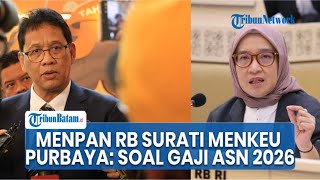 Menkeu Purbaya Dapat Surat dari Menpan RB, Usai Jelaskan Soal Rencana Kenaikan Gaji PNS Tahun 2026