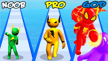 NOOB vs PRO vs HACKER in Flash Hit Lightspeed Hero 3D