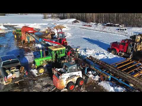 Wood Processing drone view