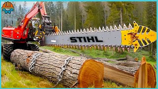 55 Extreme DANGEROUS Huge Chainsaw Machines in Action