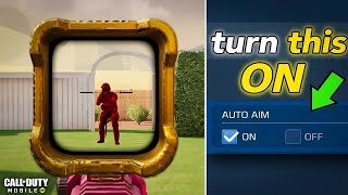 Turn This ON for Secret AIMBOT 🤯🚀(10 CODM Aiming Tips)"