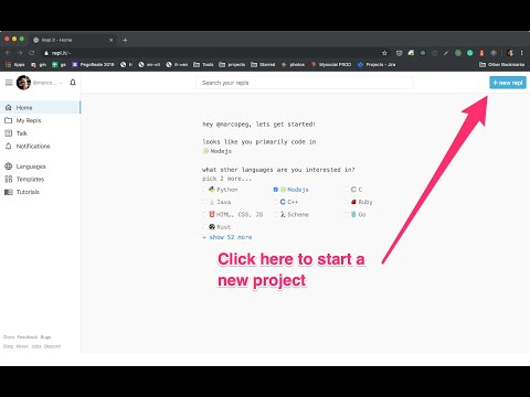 REPL.it - New Project