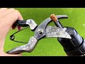 Special way to sharpen pruning shears as sharp as a razor