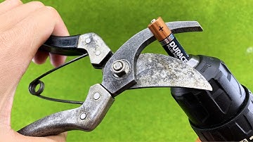 Special Way To Sharpen Pruning Shears As Sharp As A Razor