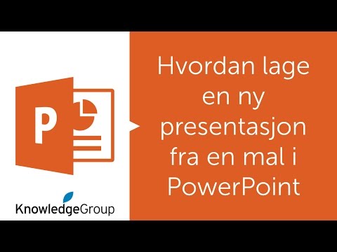 Video: Hvordan Lage En Power Point-presentasjon For Første Gang