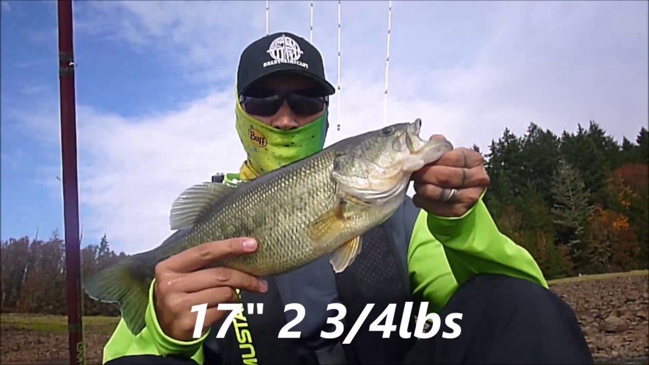 Dorena Lake Oregon Kayak Bass Fishing Youtube