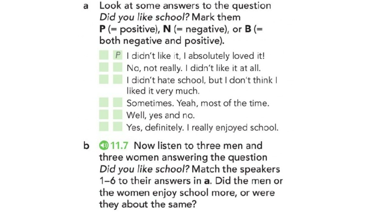 English File pre intermediate 4th edition SB_11.7