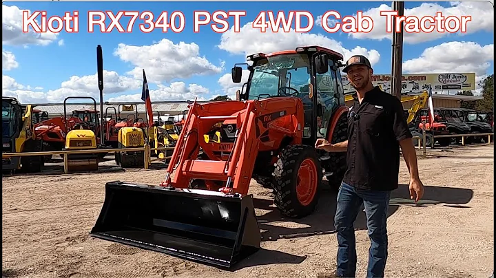 KIOTI RX Series RX7340 Power Shuttle 4WD Cab Tractor With Loader