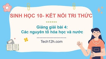 Giảng bài 4: Các nguyên tố hóa học và nước | Bài giảng Sinh học 10 Kết nối tri thức