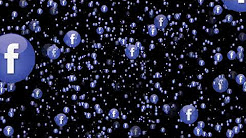 Only Facebook Icon Social Media Animated Background