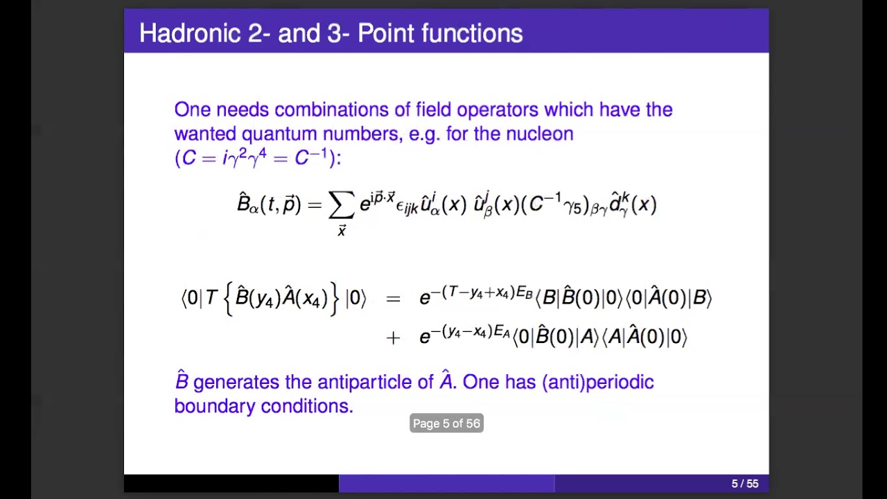 Int 18 3 A Schaefer Lattice Calculations For Tmds Youtube