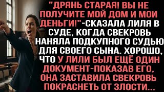видео: "ДряHь старая! Вы не получите мой дом и мои деньги!" сказала Лиля в суде,когда свекровь наняла судью картинка: "ДряHь старая! Вы не получите мой дом и мои деньги!" сказала Лиля в суде,когда свекровь наняла судью