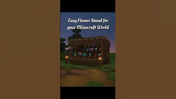 Easy Minecraft Flower Stand - Minecraft Build #minecraft #minecraftbuilding #aesthetic #shorts