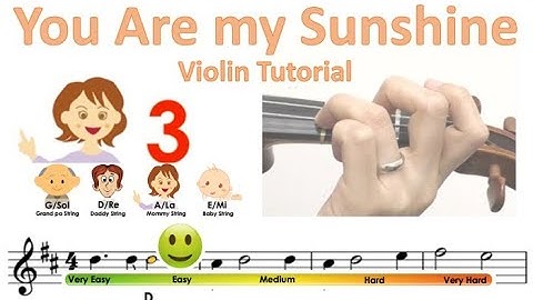 You are my sunshine | Notes & finger pattern tutorial on violin | Easy Violin Song | HTP TV