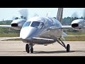 Special design Piaggio P180 Avanti F-HROI landing, start up and Take off at Nancy airport | aviation