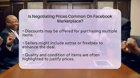 Is Negotiating Prices Common On Facebook Marketplace? - Everyday-Networking