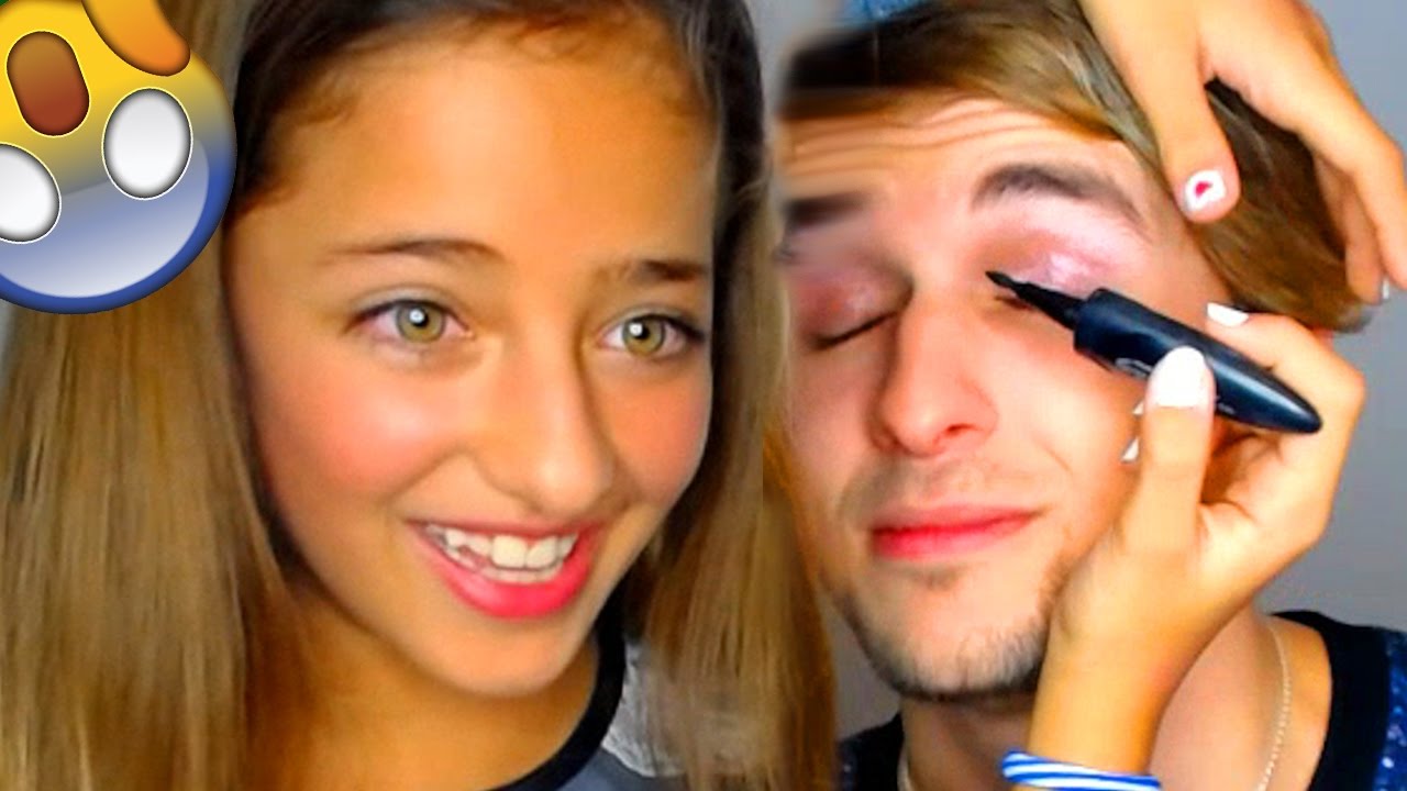 mi hermana de 10 años me maquilla o youtube