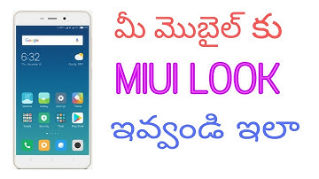 How to get miui look on any android mobile // in telugu //miui on any android device