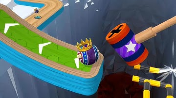 Going Balls 🎱 Levels 126 to 130 Gameplay 🎮 Under the Impact of a Huge Hammer 🔨