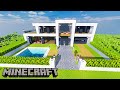 Стильный ХАЙ ТЕК дом в MINECRAFT. Как построить ХАЙ-ТЕК дом в МАЙНРАФТЕ.