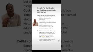 Google PM Certificate vs CAPM