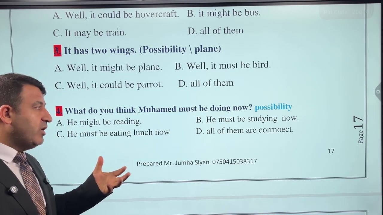 پرسیارەگرینکەکانی پۆلی 11  unit ( 2 )