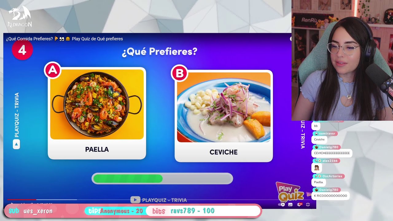 RENRIZE ELIGE UN CEVICHAZO EN QUE PREFIERES DE COMIDA PLAYQUIZ 🍕👀🍔