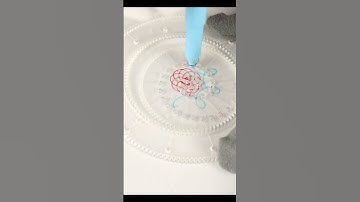 Oddly Satisfying Reverse Video Spirograph Drawing #satisfying #shorts