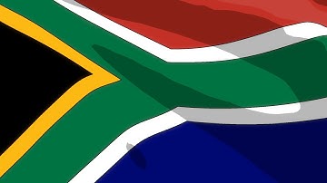 South African Flag 3D Animating | South Africa VFX Flag | flowing national pole flag