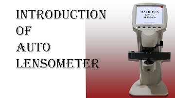Introduction of Auto lensometer