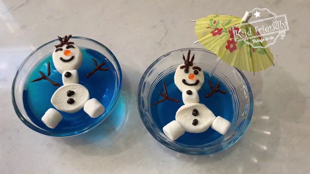 Olaf Floating in a Pool of Jello Fun Treat for Kids YouTube