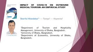 Impact of COVID 19 on outbound medical tourism An empirical study JTMR 2023 101 107 122