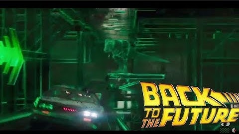 Ready Player One | Car Race Backwards scene back to the future theme