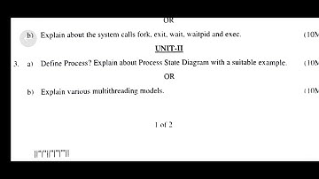 Operating systems - jntuk r23 - set 2 - 2nd btech 2nd sem - jntua , autonomous,  jntuh