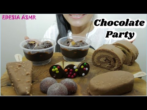 ASMR 咀嚼音 Chocolate Party チョコレート・デザート 초콜릿디저트 먹방 巧克力甜點 *EATING SOUND*