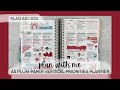 PLAN WITH ME | FUNctional planning in my A5 plum paper vertical priorities planner | week of feb. 7