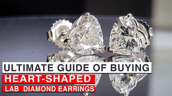 The Ultimate Guide to Buying 4 Carats Heart-Shaped Lab Grown Diamond Earrings!  Must Much