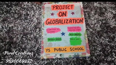 Project on Globalisation of Political Science for class 12th
