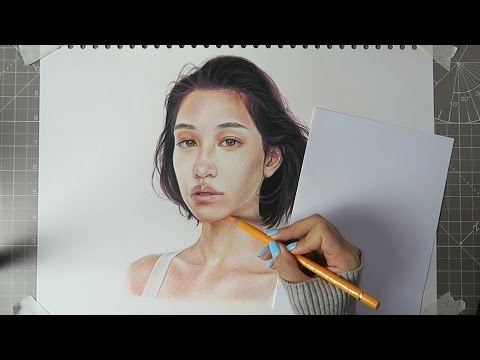 COLOURING TUTORIAL + TIMELAPSE🌈 // Faber Castell Polychromos Pencils (24 Set)