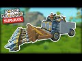 I Built a Combine Harvester for Super Fast Rock Mining! (Scrap Mechanic Survival Ep.29)