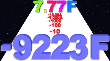 NUMBER MERGE RUN - Number Master 3D (Infinity Mode, Reach -9223F) Part 02