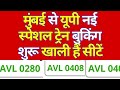 Mumbai To UP New Summer Special Train Ticket Booking Start Seats Are Available | Special Train 2026